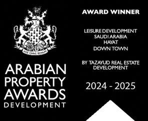 جائزة أفضل مشروع ترفيهي 2024 لمشروع حياة داون تاون من Arabian Property Awards
