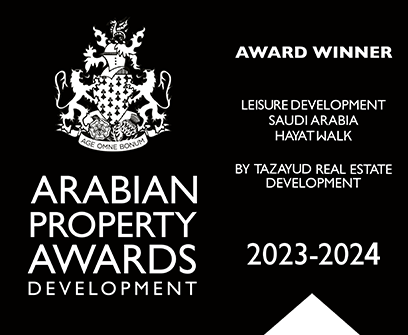 جائزة أفضل مشروع ترفيهي 2023 لمشروع حياة ووك من Arabian Property Awards
